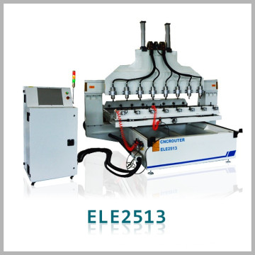 ELE2513 cylinder 8 spindles cnc machine rotary table for woodworking